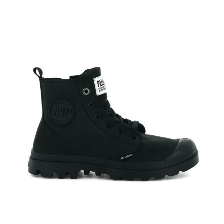 Dámské Boty Palladium Pampa Hi Zip Nubuck Černé | CZ TFI-49R